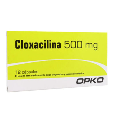 Cloxacilina Cápsulas 500mg - Farmacias Curie