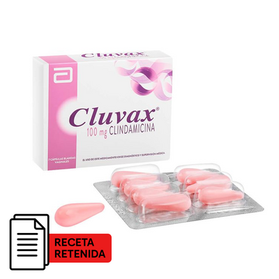 Cluvax Óvulos 100mg - Farmacias Curie