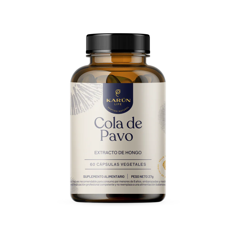 Hongo Cola de Pavo - 60 Cápsulas - Farmacias Curie