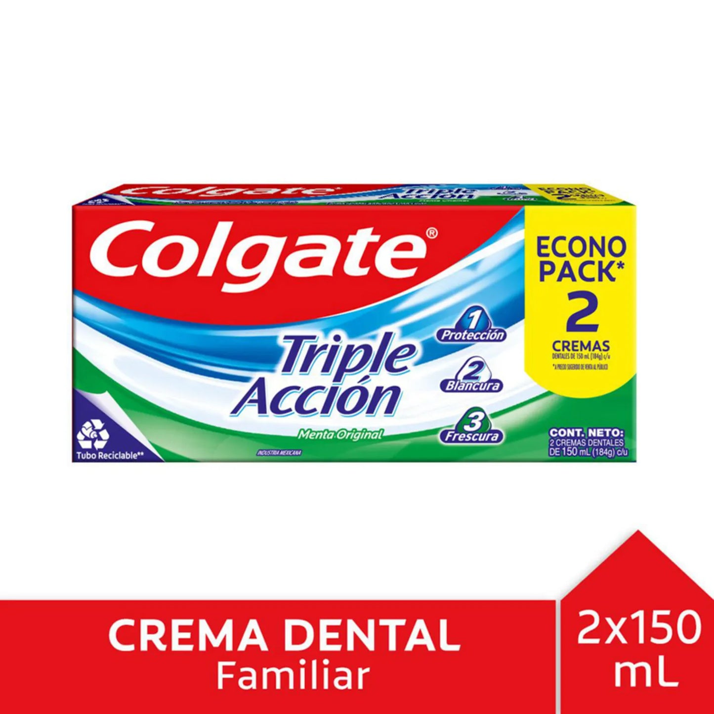 Colgate Pasta Dental Triple Acción - 2 Unidades - Farmacias Curie
