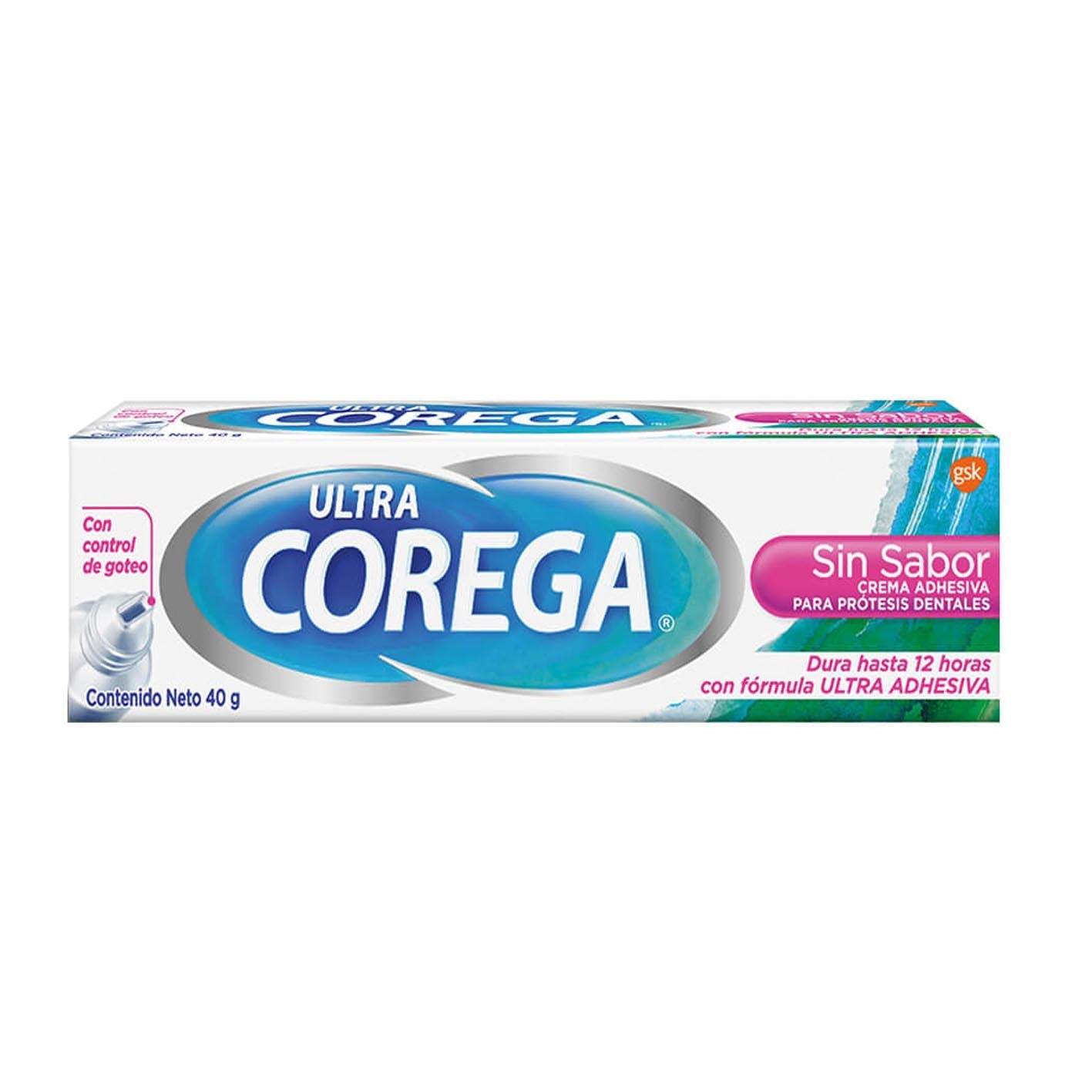 Corega Crema Sin Sabor - 40g - Farmacias Curie