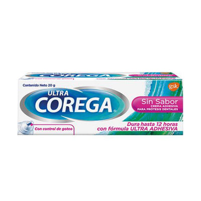 Corega Crema Sin Sabor - 20g - Farmacias Curie
