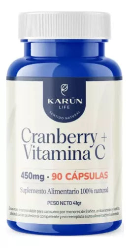 Cranberry + Vitamina C - 90 Cápsulas - Farmacias Curie
