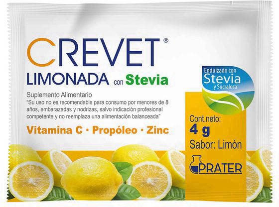 Crevet Limonada - Vitamina C+Propóleo+Zinc - Farmacias Curie