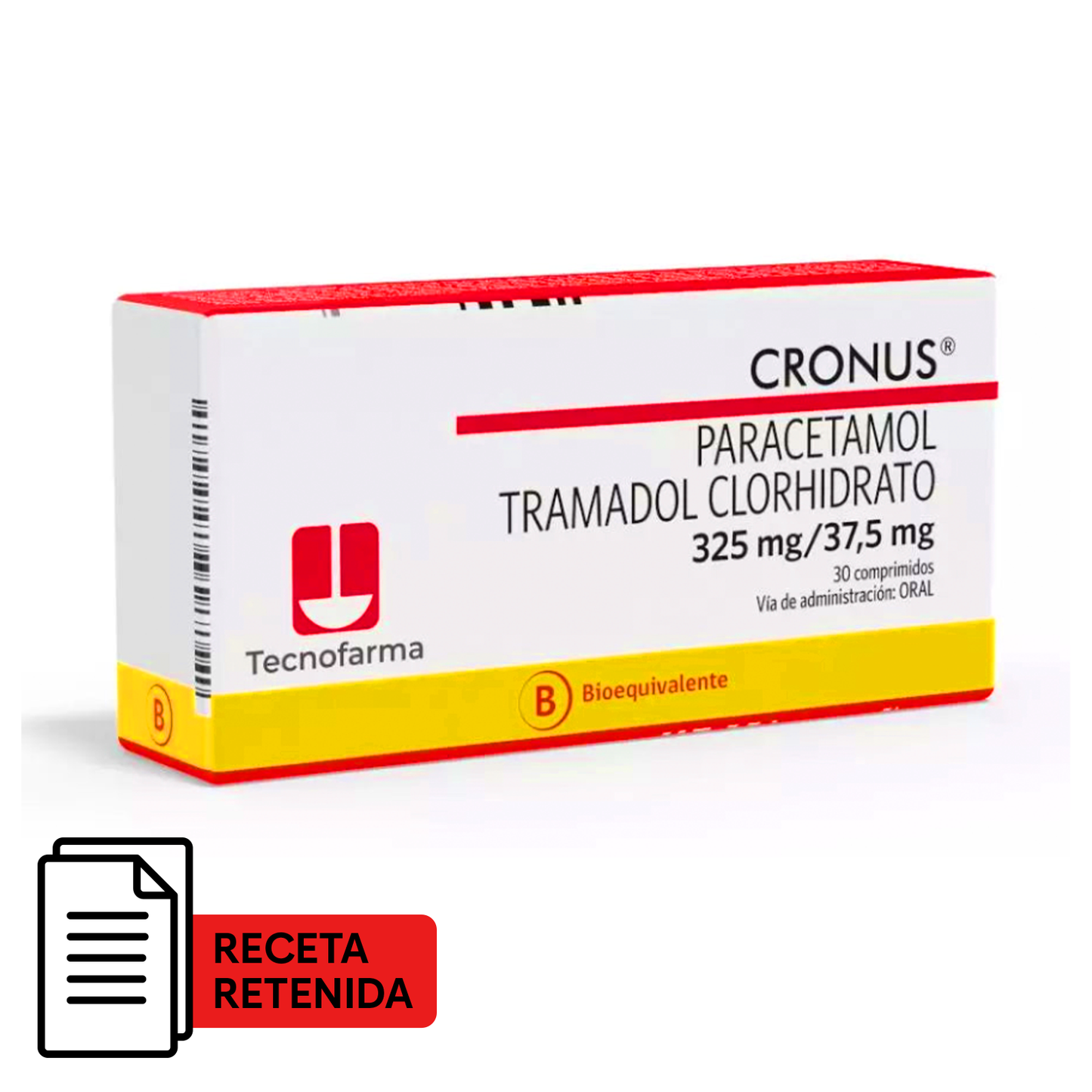 Cronus 325/37,5 mg - 30 Comprimidos Recubiertos - Farmacias Curie