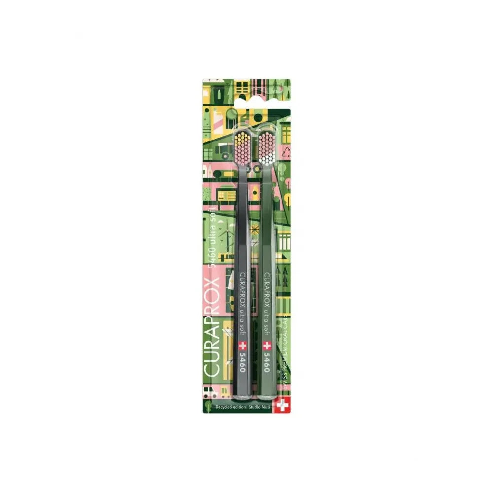Curaprox Pack Duo Recycled 5460 - 2 Cepillos Ultrasuave