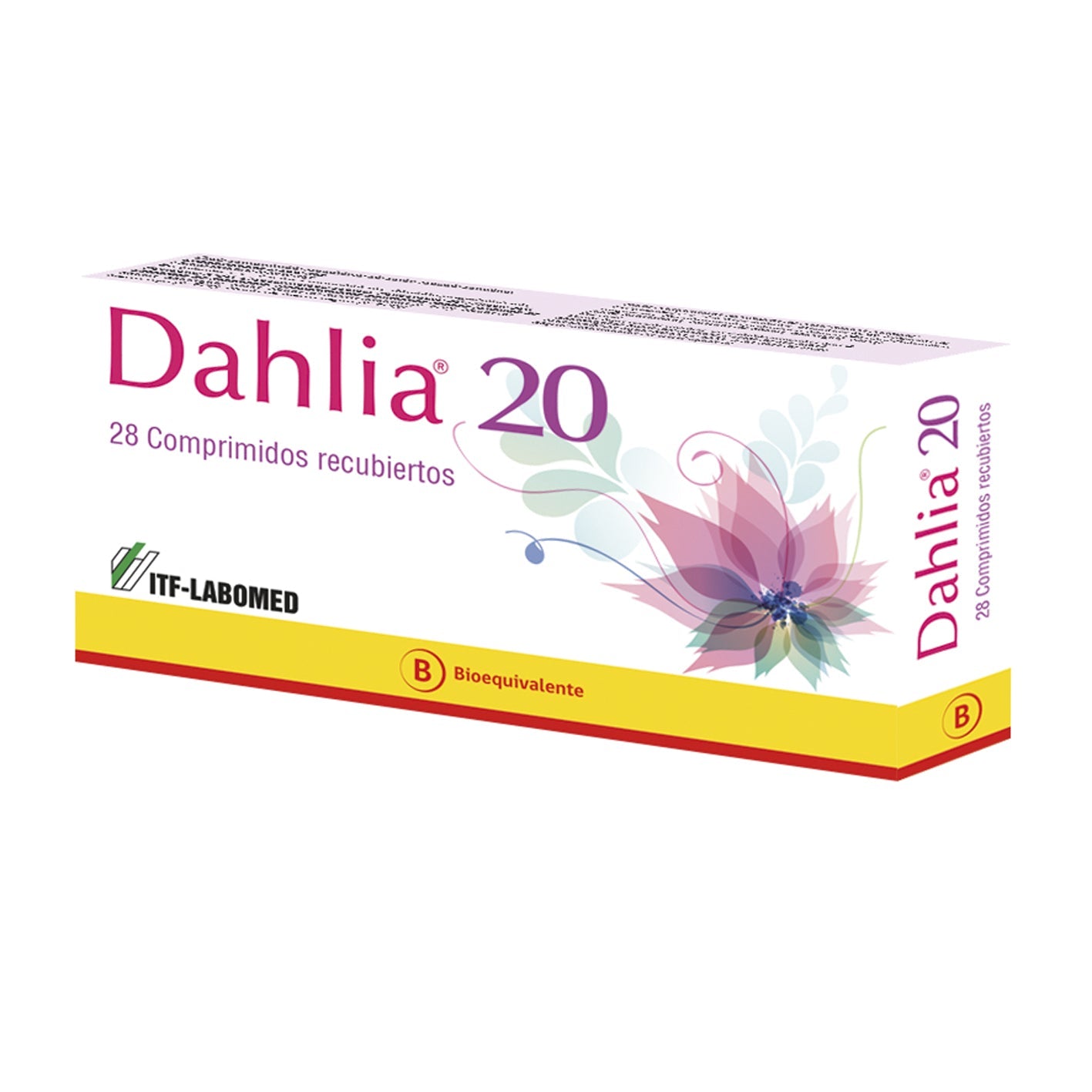 Dahlia 20 Comprimidos Recubiertos - Farmacias Curie