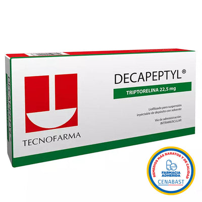 Decapeptyl Polvo para Suspensión Inyectable 22,5mg Medicamento Cenabast - Farmacias Curie