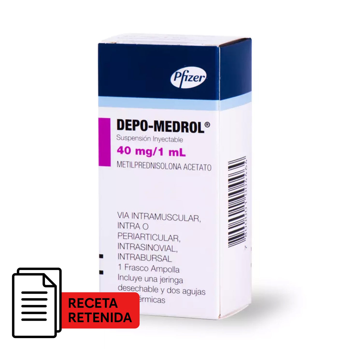 Depo-Medrol Suspensión Inyectable Ampolla 40mg/1ml - Farmacias Curie
