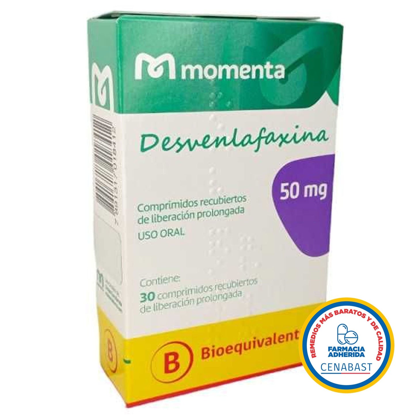 Desvenlafaxina Comprimidos Recubiertos 50mg Medicamento Cenabast - Farmacias Curie