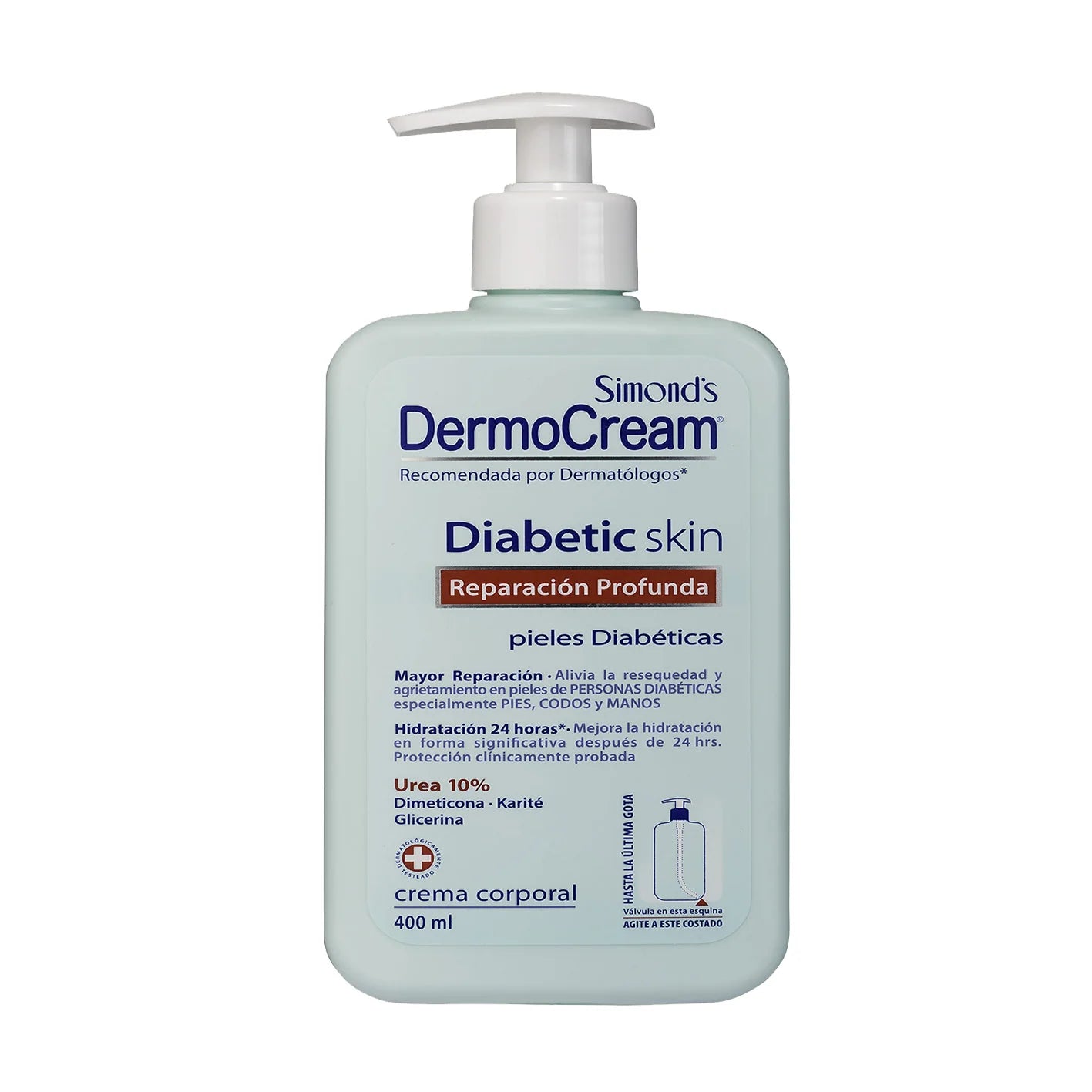 Simond´s Crema Corporal Dermocream Diabetic Skin 400 ml - Farmacias Curie