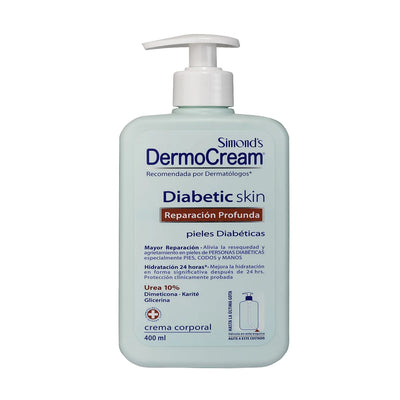 Simond´s Crema Corporal Dermocream Diabetic Skin 400 ml - Farmacias Curie