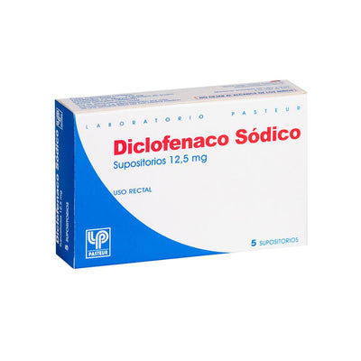 Diclofenaco Supositorios Infantil 12,5mg - Farmacias Curie