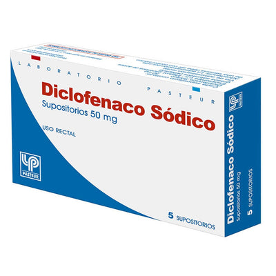 Diclofenaco Sódico Supositorios 50mg - Farmacias Curie