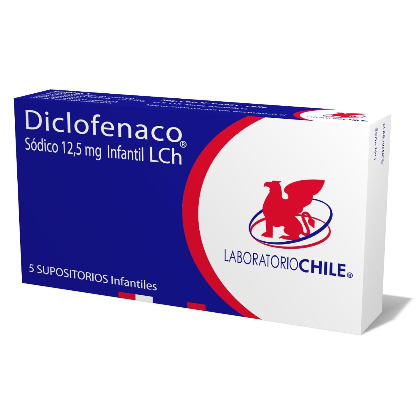 Diclofenaco Supositorios infantil 12,5mg - Farmacias Curie