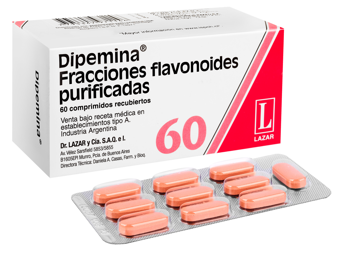 Dipemina Comprimidos Recubiertos - 60 Comprimidos - Farmacias Curie