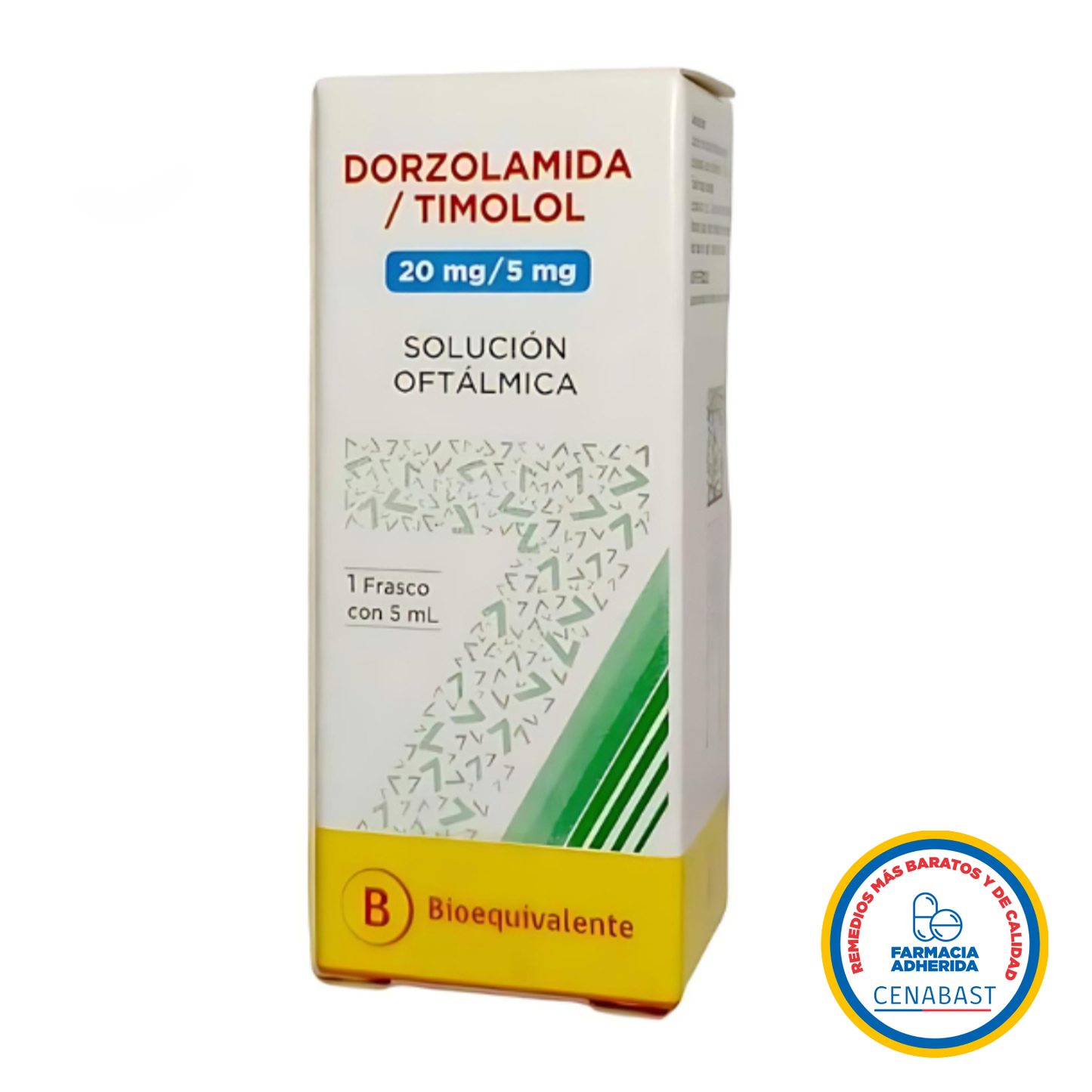 Dorzolamida/Timolol Suspensión oftálmica - 5mL - Medicamento Cenabast - Farmacias Curie
