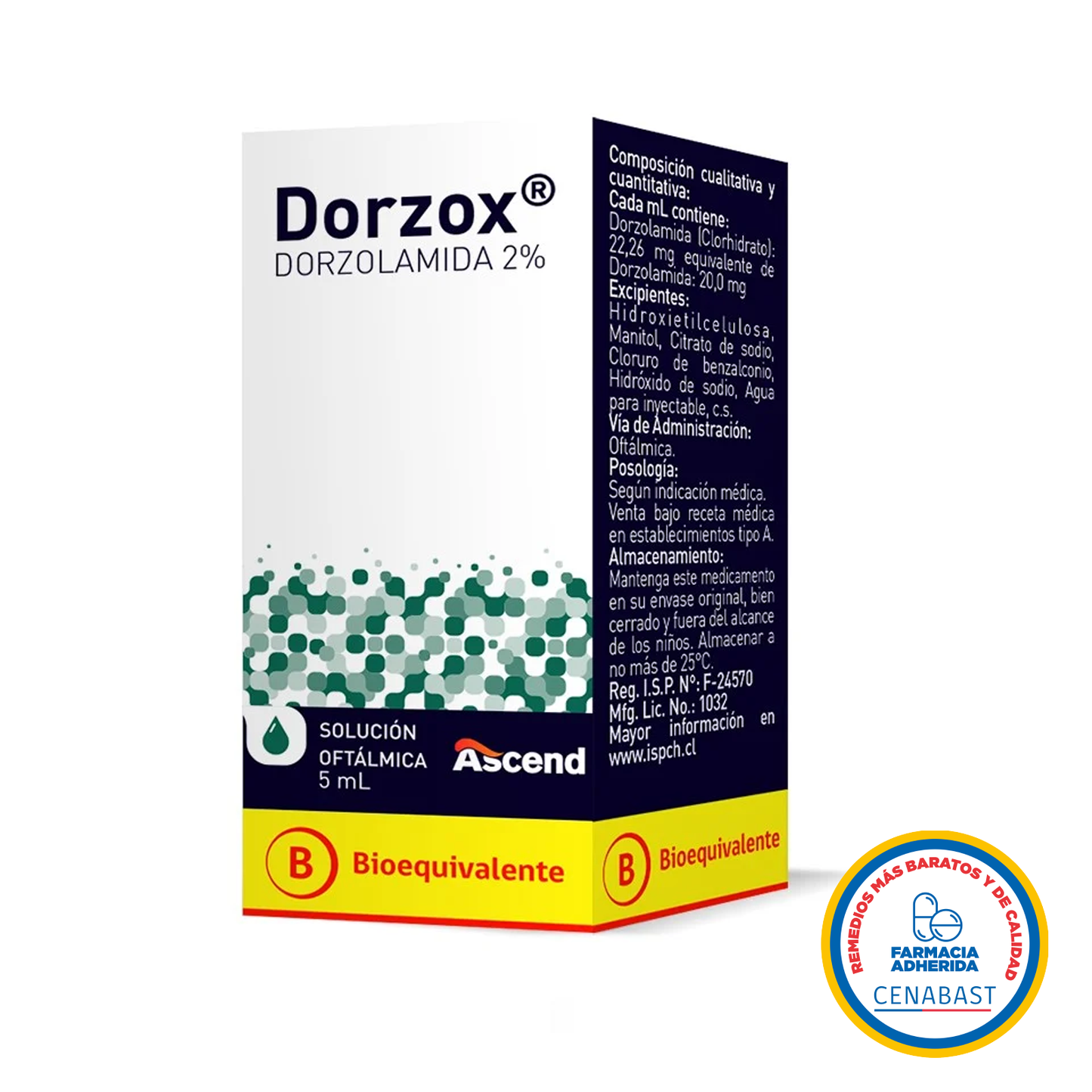 Dorzox T Solución Oftálmica Medicamento Cenabast - Farmacias Curie