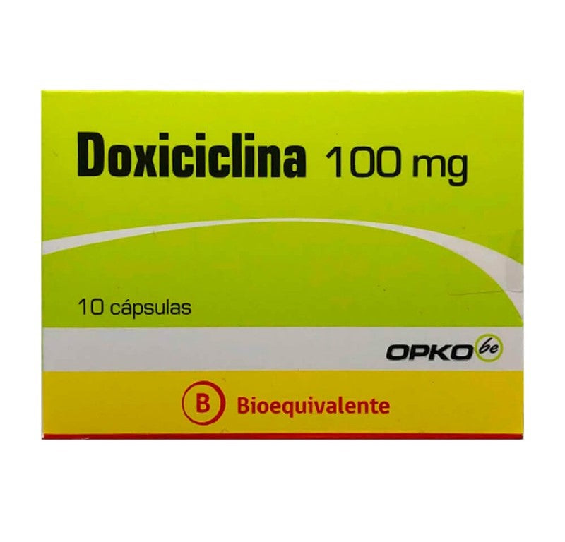 Doxiciclina Cápsulas 100mg - Farmacias Curie