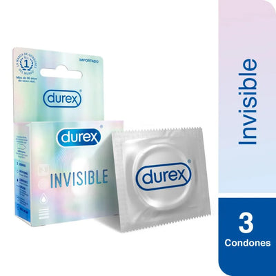 Durex Invisible - 3 Unidades - Farmacias Curie