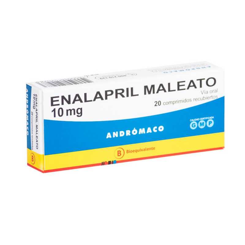 Enalapril 10mg - 20 Comprimidos - Farmacias Curie