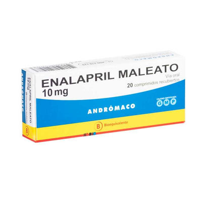 Enalapril 10mg - 20 Comprimidos - Farmacias Curie