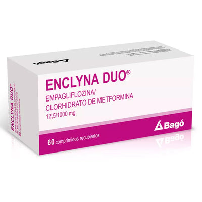 Enclyna Duo 12,5mg/1000mg - 60 Comprimidos Recubiertos - Farmacias Curie