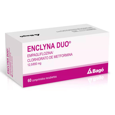 Enclyna Duo 12,5mg/850mg - 60 Comprimidos Recubiertos - Farmacias Curie