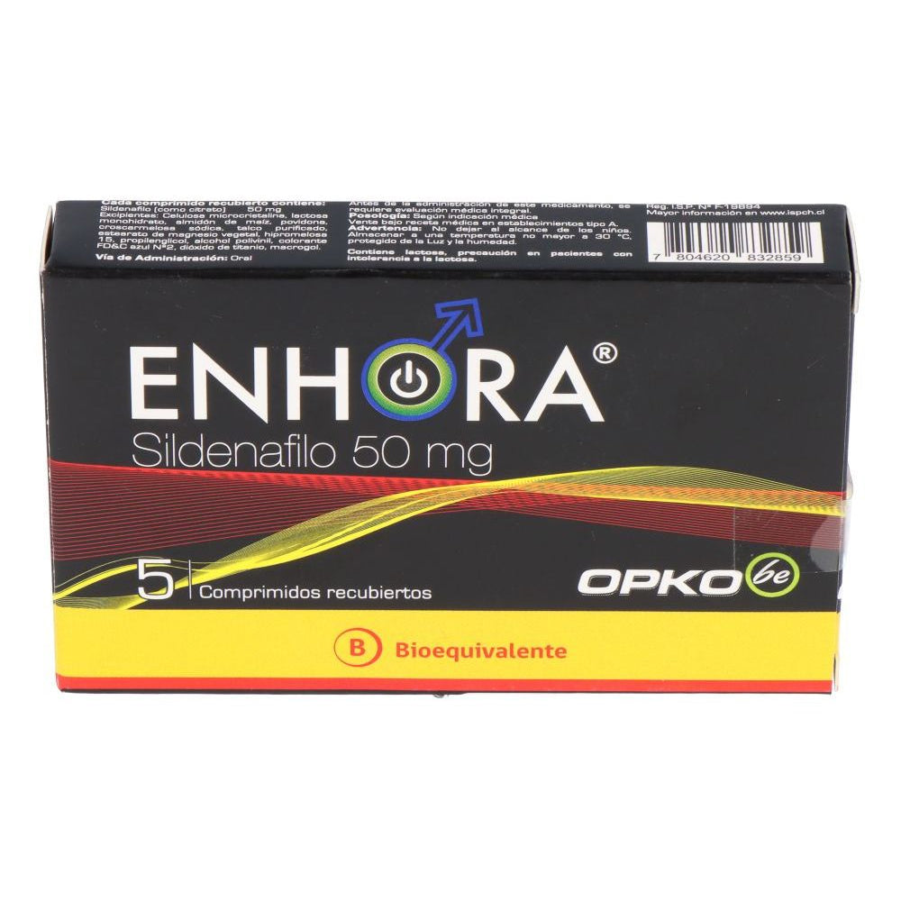 Enhora Comprimidos Recubiertos 50mg - 5 unidades - Farmacias Curie