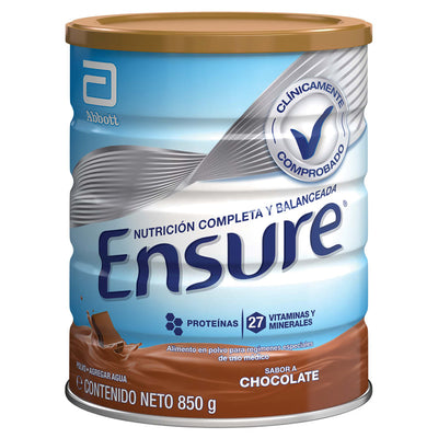 Ensure Fos Chocolate Polvo - 850 gramos - Farmacias Curie