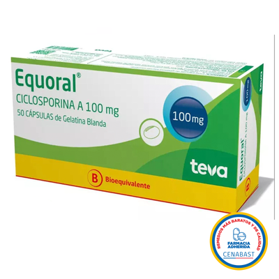 Equoral Cápsulas 100mg Medicamento Cenabast - Farmacias Curie
