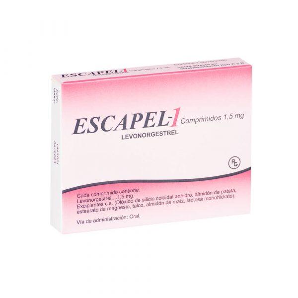 Escapel 1 Comprimido 1.5 mg Pastilla del día después - Farmacias Curie