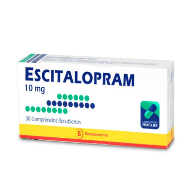 Escitalopram Comprimidos Recubiertos 10mg - Farmacias Curie
