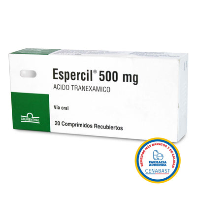 Espercil Comprimidos Recubiertos 500mg Medicamento Cenabast - Farmacias Curie
