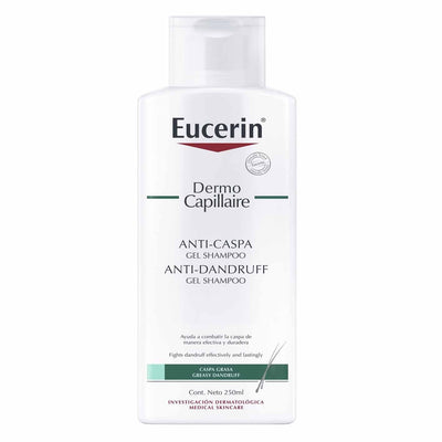 Eucerin Dermo Capillaire Shampoo Gel Anti-Caspa Grasa - Farmacias Curie