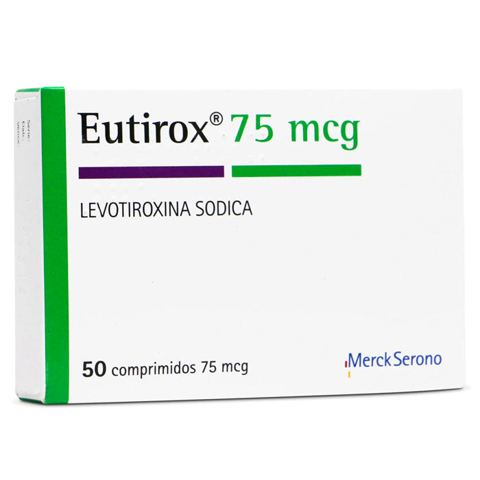 Eutirox 75mcg - 50 Comprimidos - Farmacias Curie