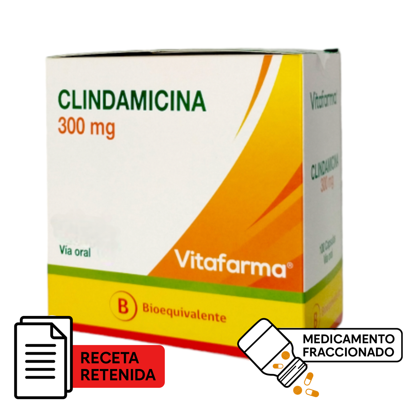 Clindamicina 300mg - 1 Cápsula - Medicamento Fraccionado - Farmacias Curie