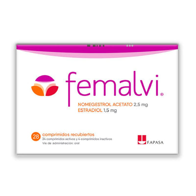 Femalvi 2,5/1,5mg - 28 Comprimidos Recubiertos - Farmacias Curie