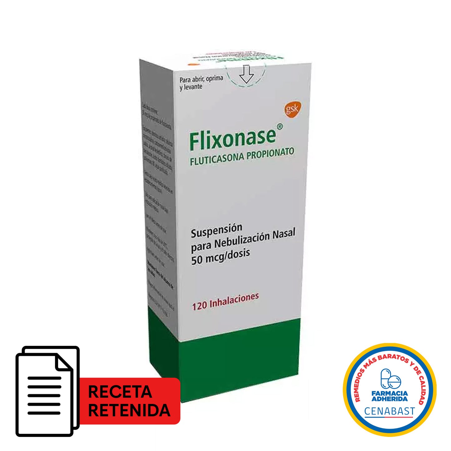 Flixonase 50mcg - Suspensión para Nebulización Nasal - Medicamento Cenabast - Farmacias Curie