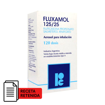 Fluxamol Aerosol para Inhalación 125/25 - Farmacias Curie