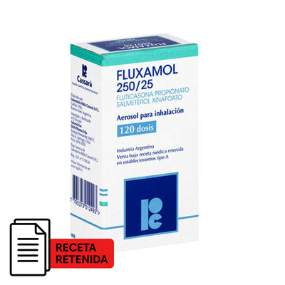Fluxamol Aerosol para Inhalación 250/25 - Farmacias Curie