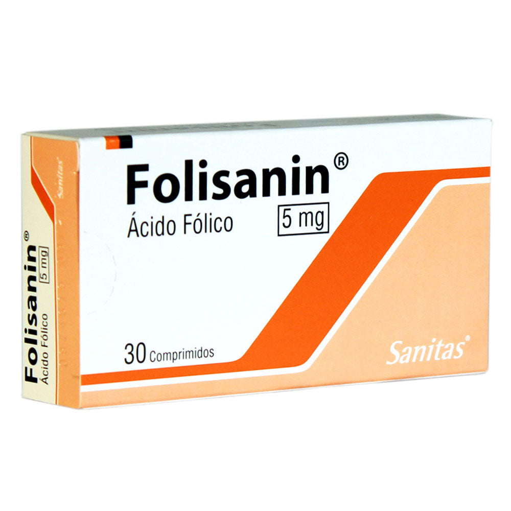 Folisanin Comprimidos 5mg - Farmacias Curie