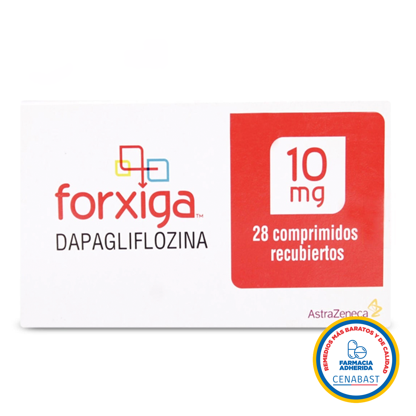 Forxiga Comprimidos Recubiertos 10mg Medicamento Cenabast - Farmacias Curie