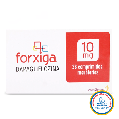 Forxiga Comprimidos Recubiertos 10mg Medicamento Cenabast - Farmacias Curie