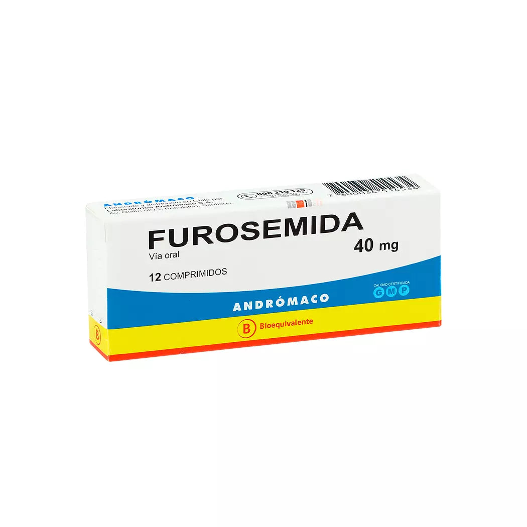 Furosemida 40 mg - 12 Comprimidos - Farmacias Curie