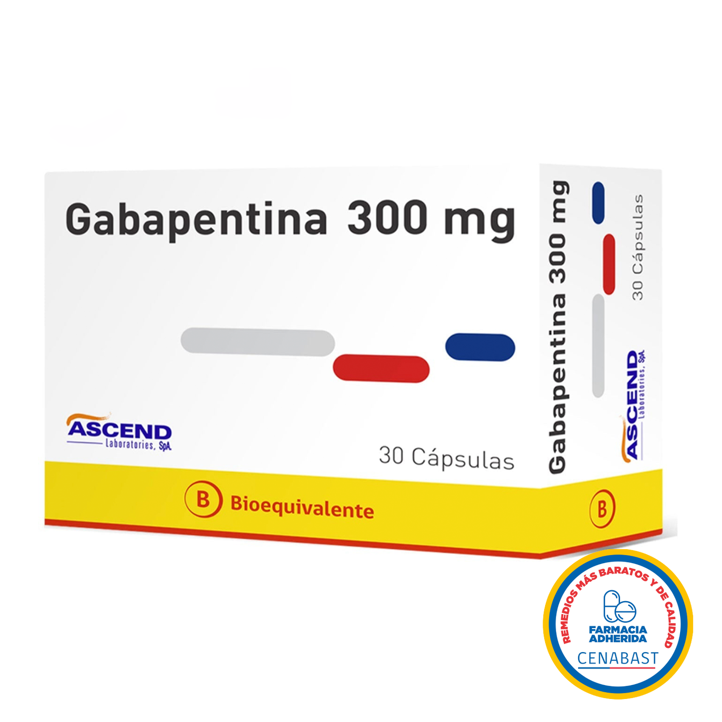 Gabapentina Cápsulas 300mg Medicamento Cenabast - Farmacias Curie