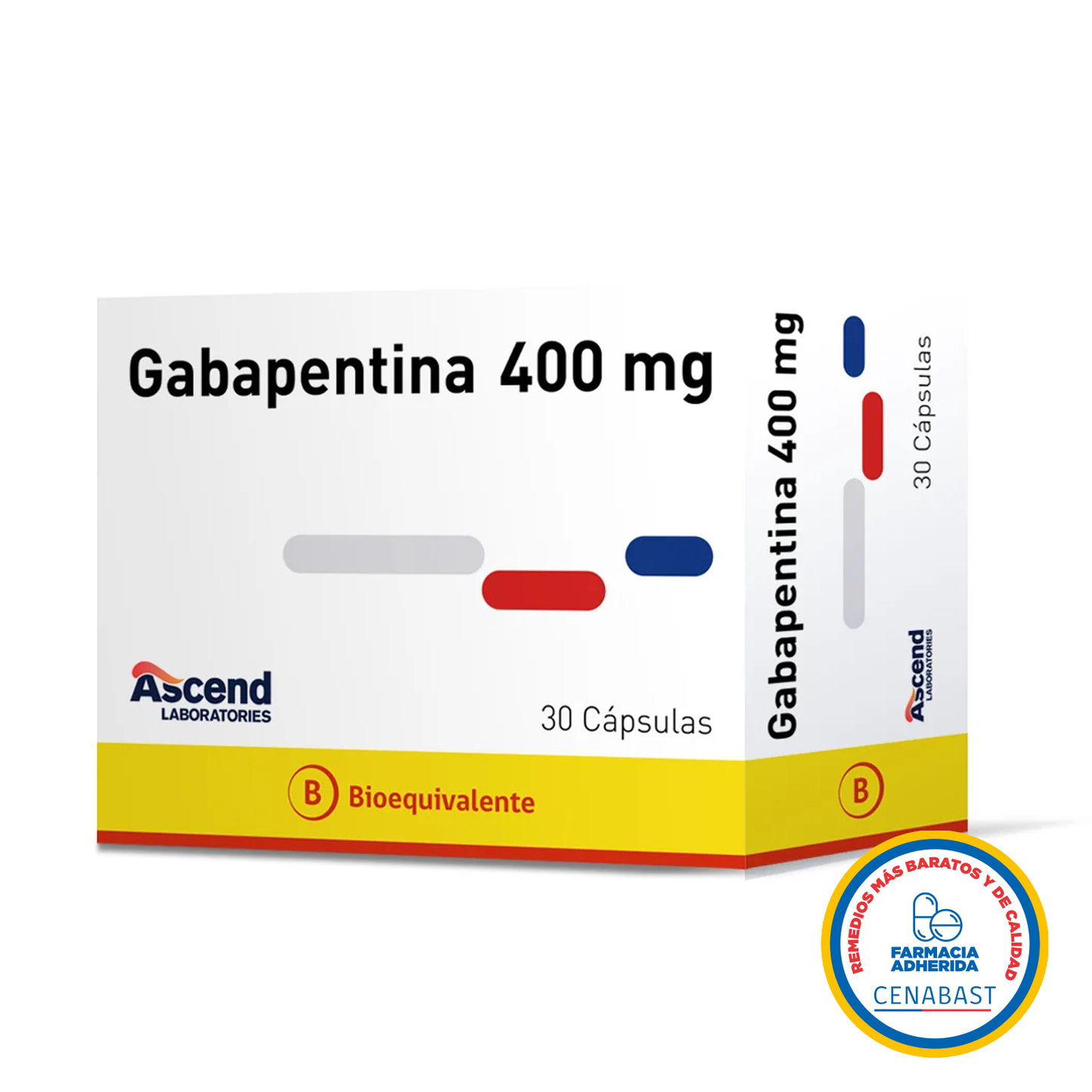 Gabapentina Cápsulas 400mg Medicamento Cenabast - Farmacias Curie