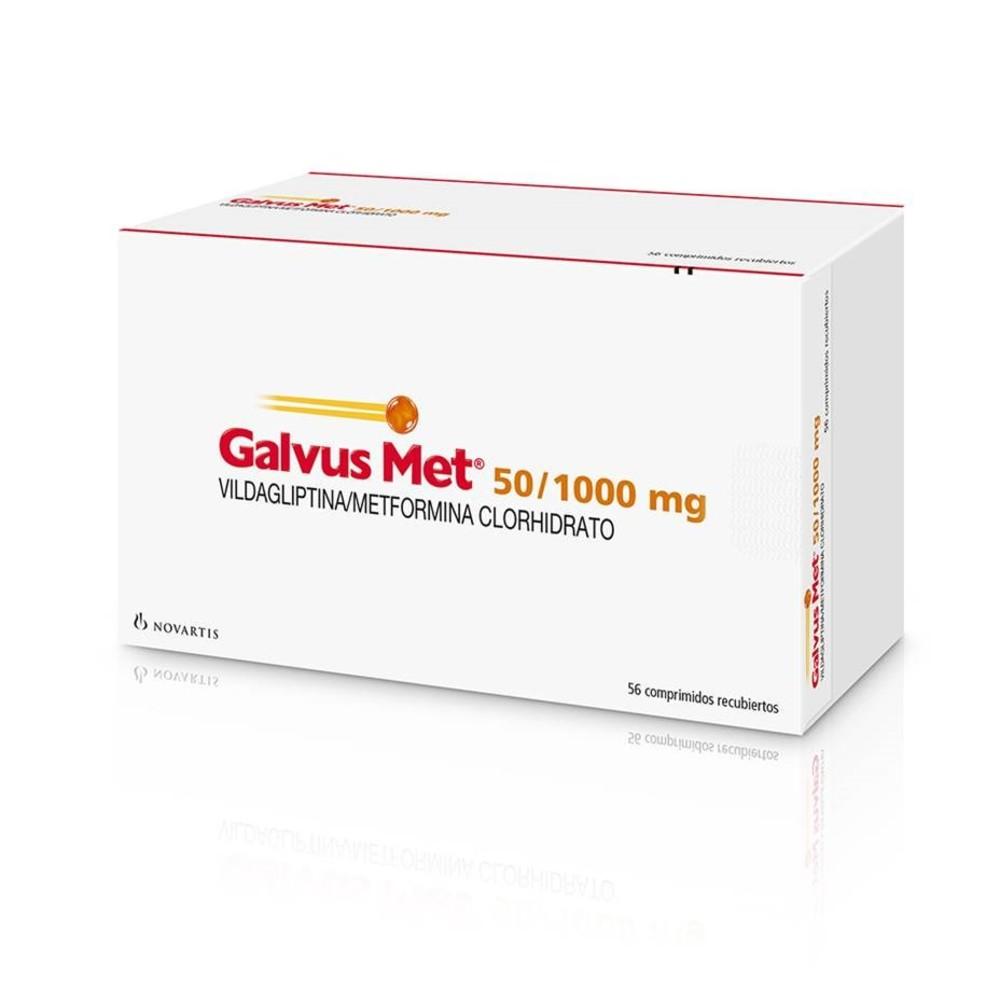 Galvus Met Comprimidos Recubiertos 50/1000 - 56 unidades - Farmacias Curie