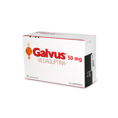 Galvus Comprimidos 50mg - 56 unidades - Farmacias Curie