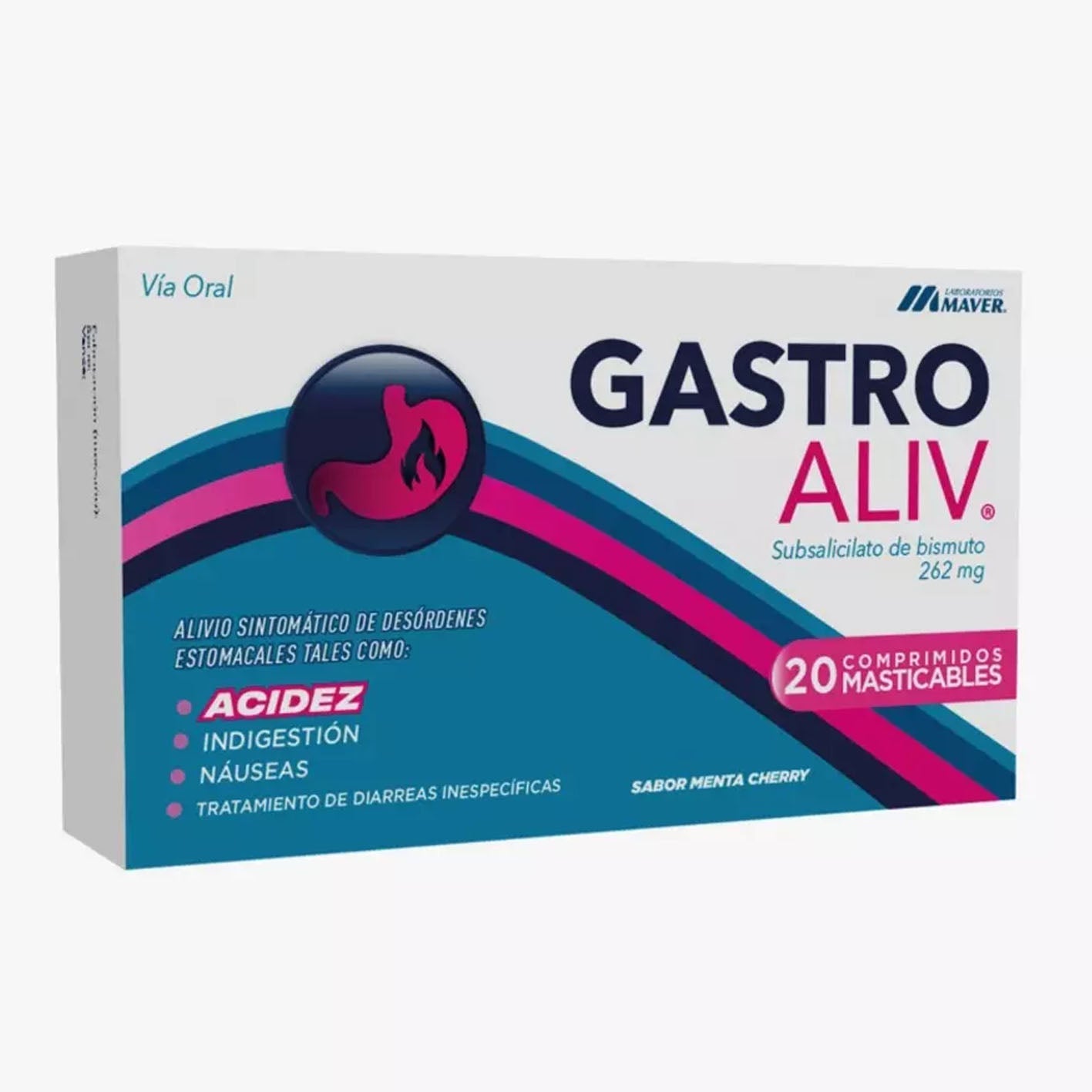 Gastroaliv Comprimidos Masticables - 20 unidades - Farmacias Curie